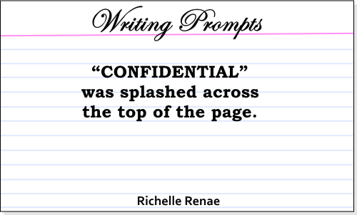 Confidential was splashed across the top of the page.